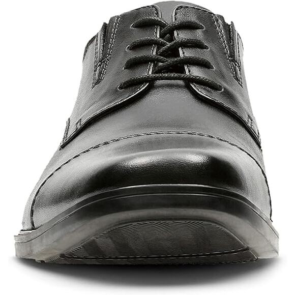 NWT Clarks Men's Tilden Cap Oxford, Black Leather, 13 M US - Picture 6 of 6
